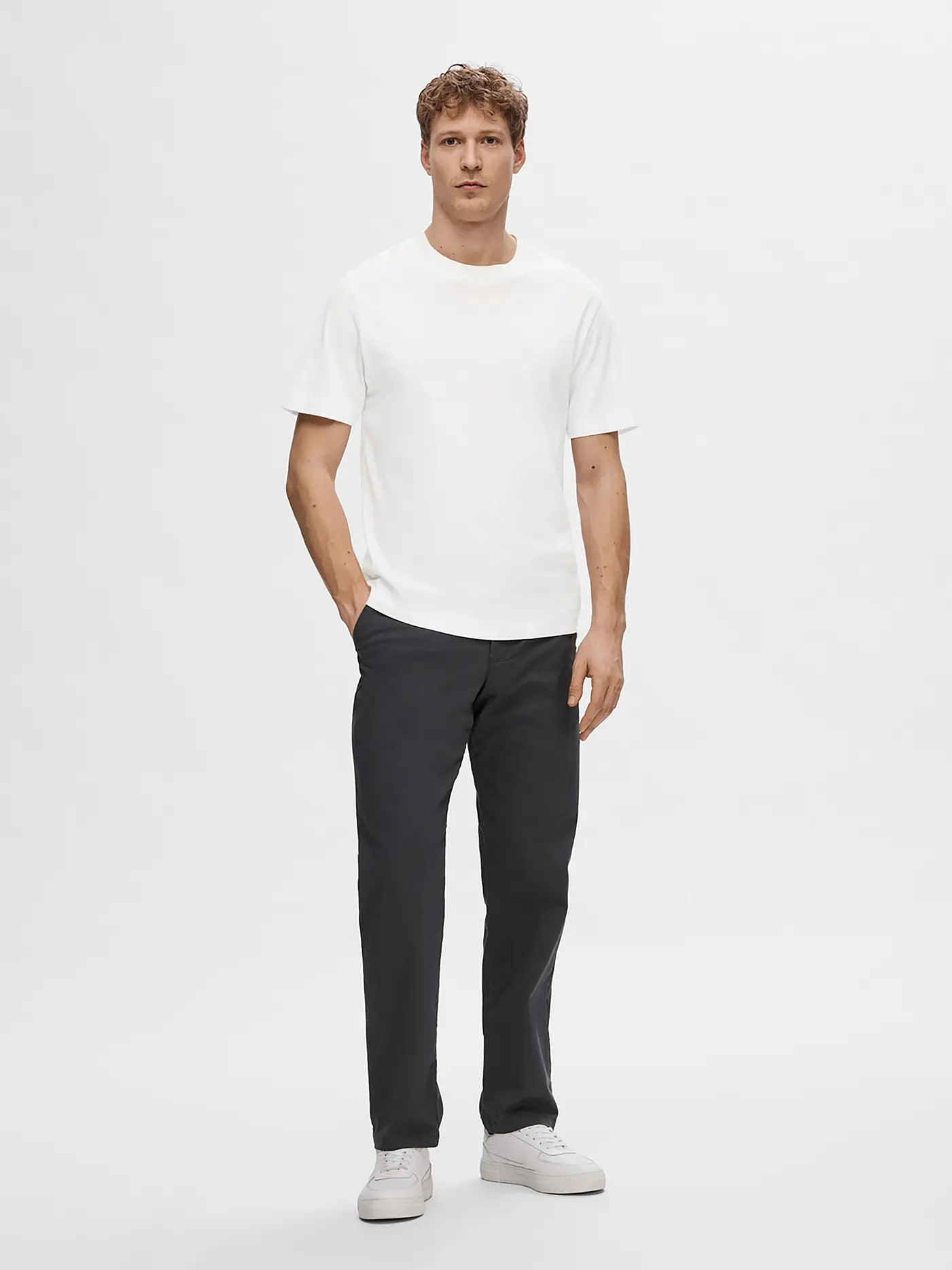 SELECTED | T Shirt " SLHRELAXCOLMAN200  " | weiss